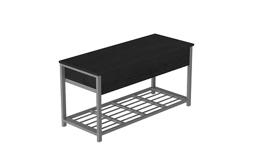 Банкетка з ящиком Дрейк 1 550x1000x400 метал Сірий ДСП Сосна Кембра 16мм FRD-103061 - фото 2