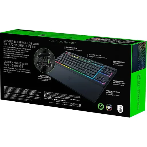Клавиатура Razer Ornata V3 TKL Mecha-Membrane Switches USB Black (RZ03-04881800-R371) - фото 7