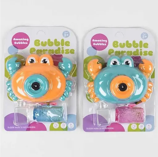 Мильні бульбашки 3939-83 A "Краб", світло, звук, на батарейках, на аркуші (6969770190394) МІКС - фото 1