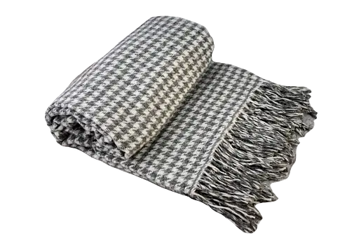 Плед вовняний Vladi Палермо 140x200 біло-сірий 2 (1185) - фото 1