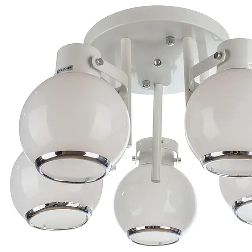 Люстра стельова Brille E27 60W WH (LK-564C/5) - фото 3