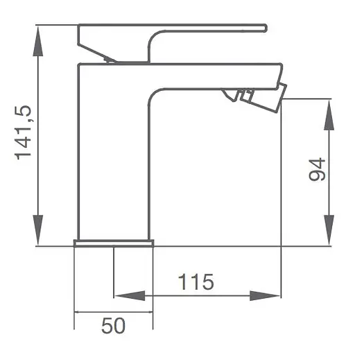 Смеситель для биде GRB Despertar 85710870 Хром - фото 2