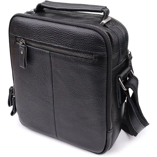 Ділова чоловіча сумка з ручкою для перенесення в руці з натуральної шкіри Vintage 21х25х10 см sum0027500 - фото 2