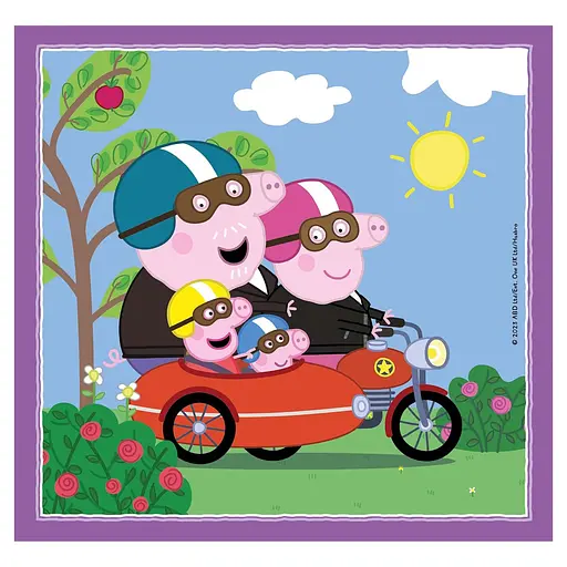  Пазл 3 в 1 Clementoni Peppa Pig: 3 картинки по 48 елементів (25293) - фото 4