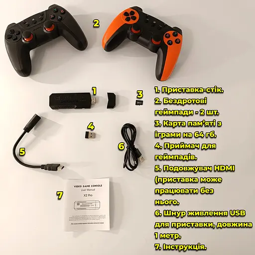 Ігрова приставка X2 Pro HDMI 40000 ігр. Ретро консоль. 2 геймпада. PSP, PlayStation, NES. Пам'ять 64 гб. - фото 15