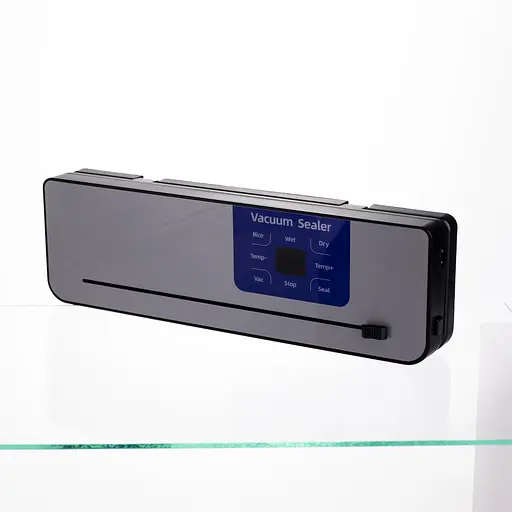 Вакууматор бытовой сенсорный для влажных и сухих продуктов 120 Вт со встроенным резаком упаковщик вакуумный Yiwu HP-11-29BL - фото 4