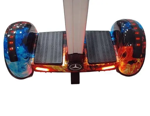 Гироскутер-сигвей с ручкой Smart Balance A8 Premium 10.5" Огонь и лед - фото 5