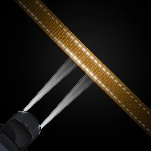 Повідець-спарка для собак рефлекторний Barksi Active (ширина 16 мм, довжина 40 см) золотистий - фото 3