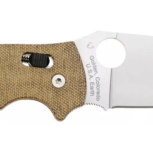 Ніж Spyderco Manix 2 XL Canvas Micarta Brown - фото 3