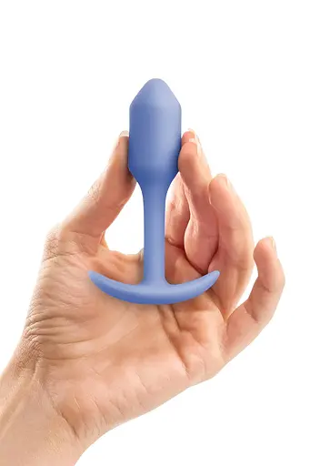 Анальна пробка B-Vibe Snug Plug 18.6 см (фіолетовий) - фото 4