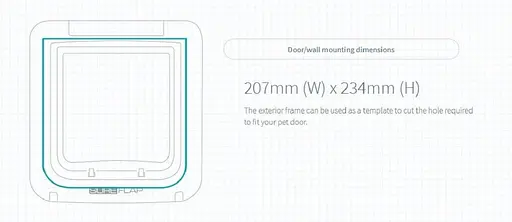 Дверца для кошек и мелких собак Sure Petcare SureFlap с микрочипом и таймером комендантского часа, совместимая с RFID-метками - фото 5