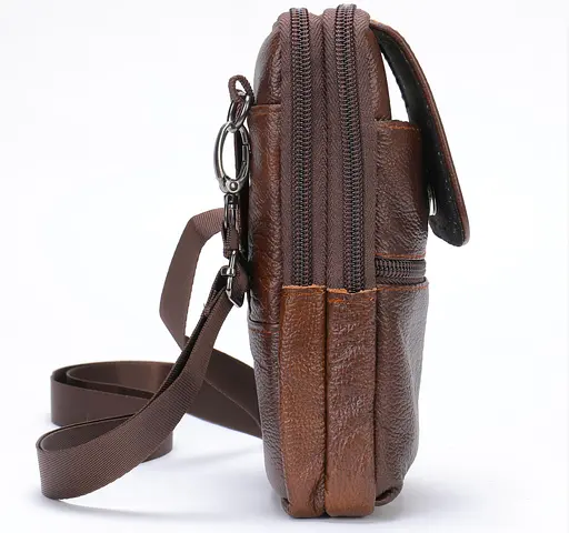 Сумка-барсетка на ремень мужская Vintage 10х17,5х3,5 см 000158542 - фото 5