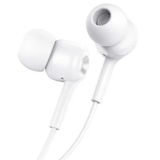 Проводные наушники Hoco M82 La musique universal earphones with mic, 3.5mm, 1.2m, white - фото 2