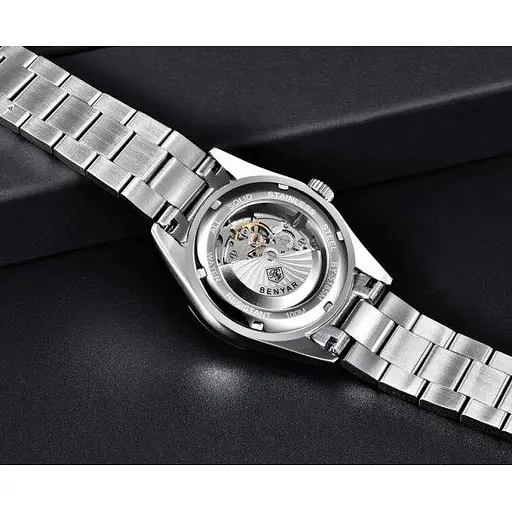 Наручний класичний годинник Benyar Automatic 10 BAR - фото 7