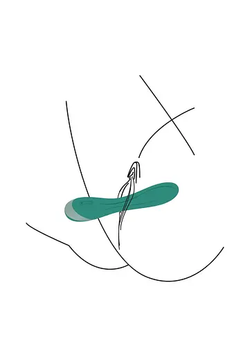 Вібратор Xocoon Timeless Love G-Spot, 19 см (зелений) - фото 9