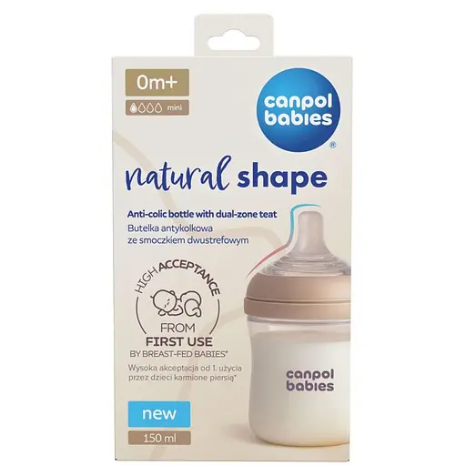 Бутылочка антиколиковая Canpol babies Natural Shape с соской Dual-zone 150 мл (35/400) - фото 4