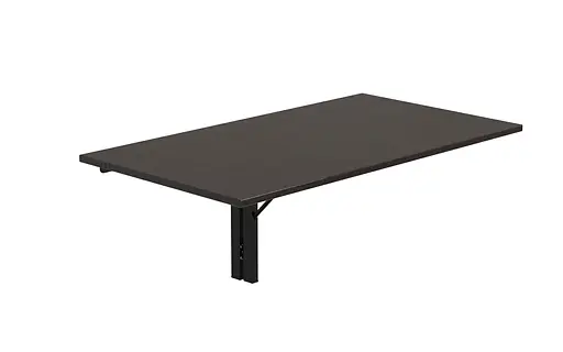 Обідній стіл-трансформер Ніка стіновий Ferrum-decor 420x900x500 Чорний метал ДСП Венге Магія 16 мм (FRD-105591) - фото 3