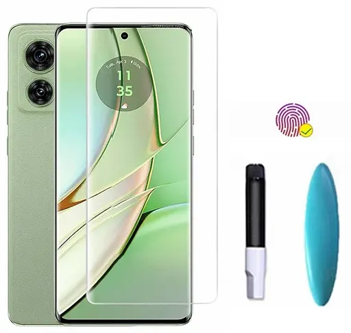 Захисне скло DK для Motorola Edge 40 Pro/Edge+ 2023/Moto X40 UV Curved 017278 clear 2 шт. - фото 4
