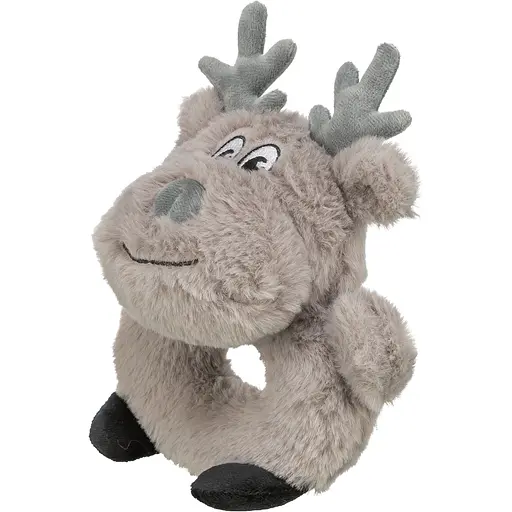 Игрушка Trixie для собак Рождественский олень с пискавкой плюшевая 24 см - фото 2