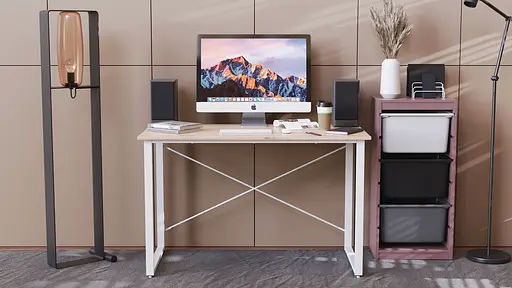 Компьютерный стол Ferrum-decor Дейв 75x120x60 белый ДСП Дуб Сан-Марино 16мм (FRD-102149) - фото 4