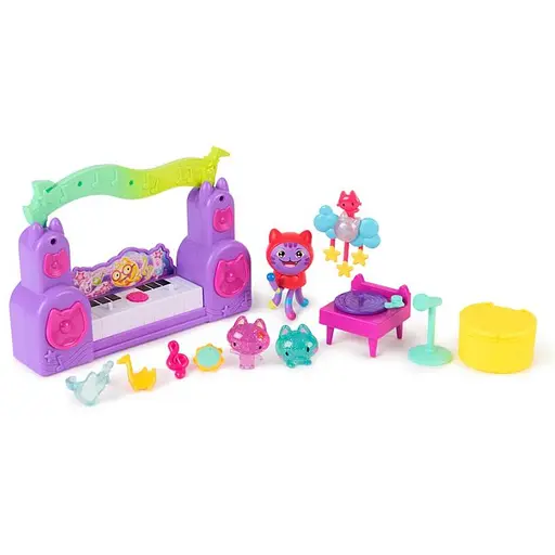 Ляльковий будиночок Gabby's Dollhouse Габбі у кіно: Кімната вечірок діджея Нявкота (SM36276/6074118) - фото 3