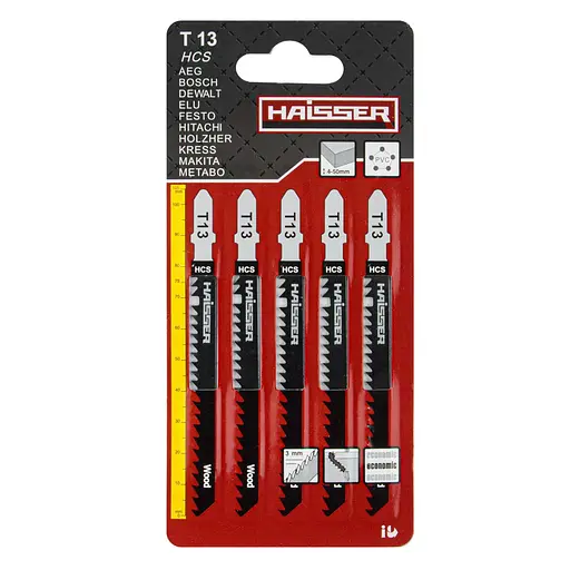 Пильное полотно Haisser T13 для дерева 75 мм 5 шт. (23532)