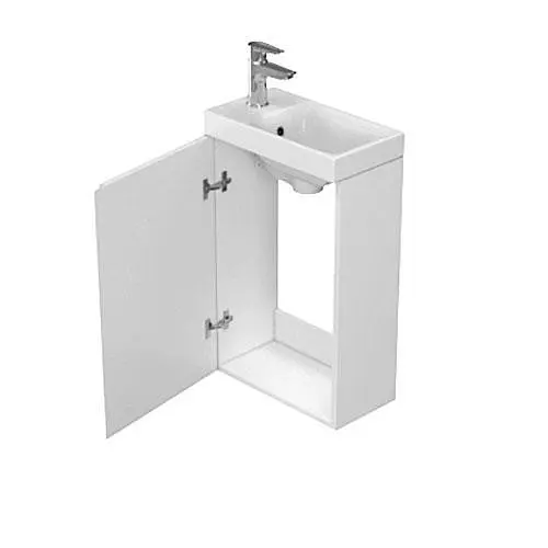 Тумба для ванной комнаты Cersanit Cet В08 с умывальником Cersanit Moduo 40 см Белый UN509-046 30412 - фото 2