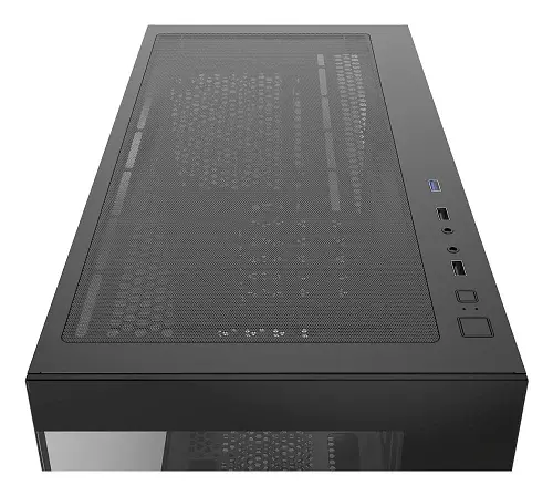 Корпус Ocypus Gamma C52, Black, Mid Tower, без БЖ, для Micro ATX / Mini ITX, 1xUSB 3.0 / 2xUSB 2.0, макс. CPU - 170 мм / GPU - 425 мм, бічна та передня панель із загартованого скла (Gamma-C52-BKD000XX-GL) - фото 2