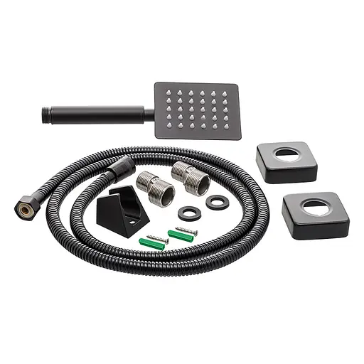 Змішувач для ванни Wezer PRO7-02-BLACK поворотний Чорний матовий - фото 2