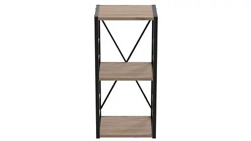 Етажерка 3/34 Ferrum-decor Серії Коннект 73x34x28 чорний ДСП Дуб Сан-Марино 16мм (FRD-104290) - фото 5