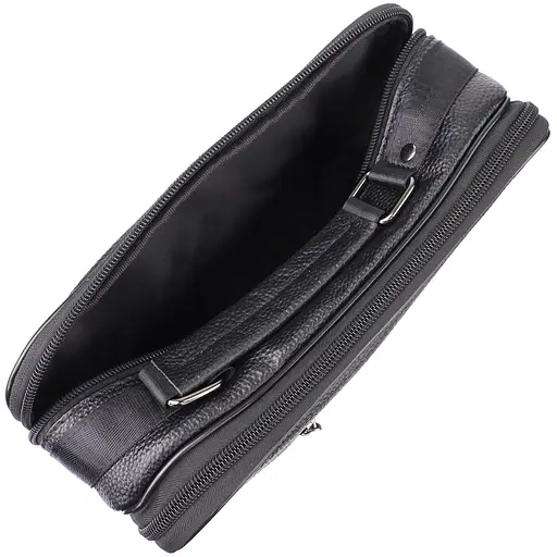 Містка чоловіча сумка з ручкою для перенесення в руці з натуральної шкіри Vintage 27х33х9,5 см sum0027505 - фото 18