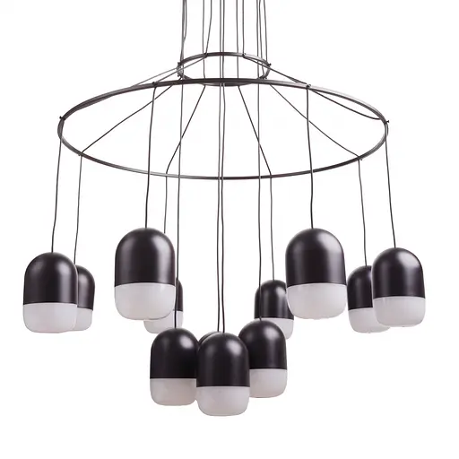 Люстра подвесная Brille в спальню LED 84W NW BK (BR-01 674S/12) - фото 7