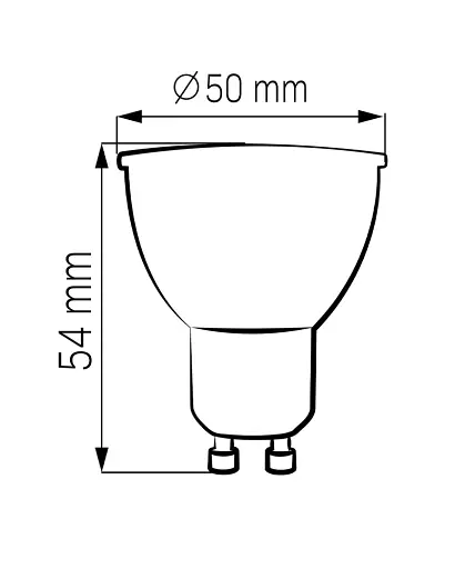 Світлодіодна лампочка Goldlux 328243 GU10 4.5W 4000K 450Lm IP20 Прозора - фото 2