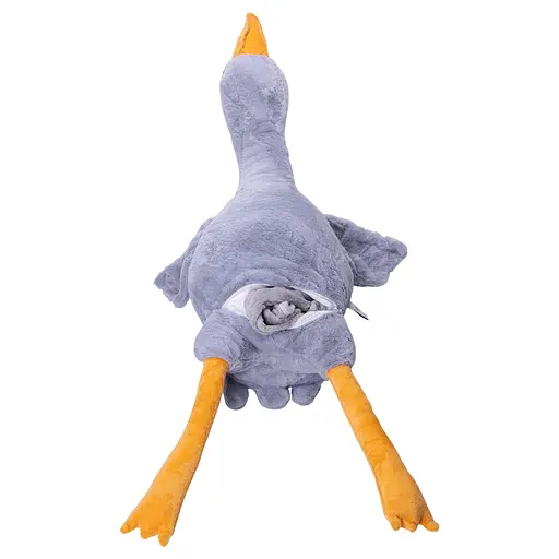 М'яка іграшка-подушка з пледом усередині Гусак-обіймусь 3 в 1 Сірий Colorful Home 520-1G - фото 2