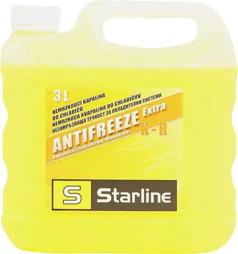 Антифриз Starline Extra KR концентрат жовтий -74°C 3л (NA KR-3)