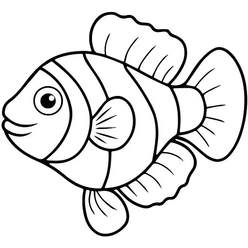 Детская раскраска Art Craft Полосатая рыбка с пальчиковыми красками 25х25 см (15623-AC) - фото 2