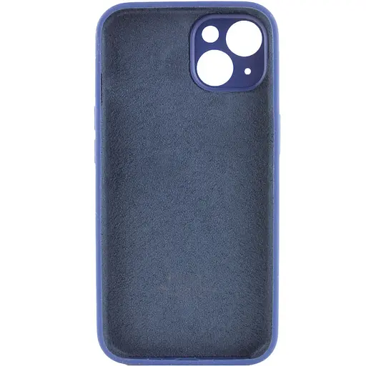 Чехол Silicone Case Full Camera Protective AA для Apple iPhone 14 Plus 6.7 Синий/Deep navy - фото 3