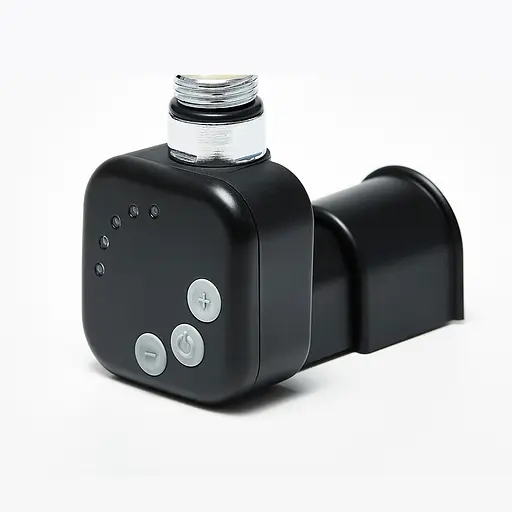 Електричний тен HeatQ HEC 300 Вт з прихованим підключенням колір чорний (H300.BL.HID), Чорний матовий - фото 1