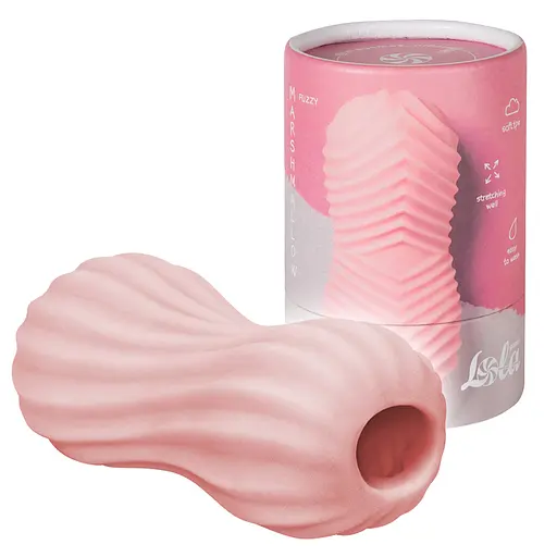 Двусторонний мастурбатор Lola games Marshmallow Fuzzy розовый - фото 6