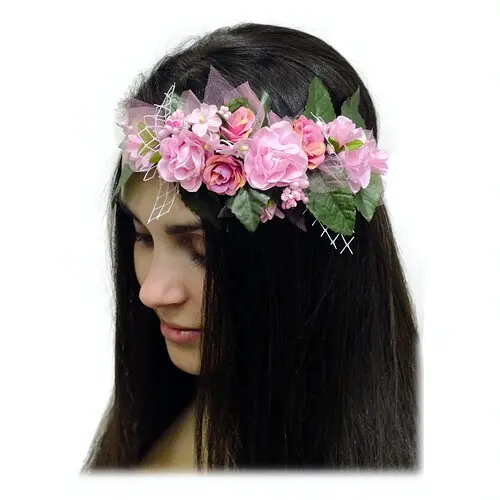 Веночек на голову Фея чайной розы - фото 1
