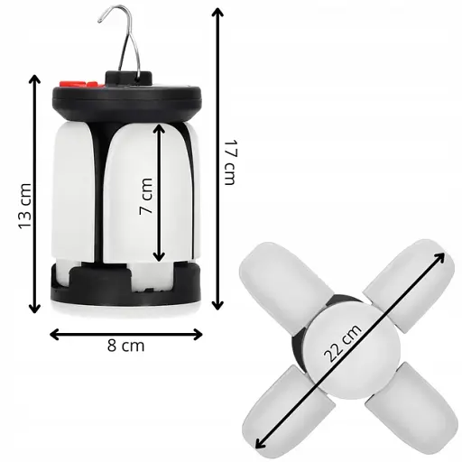 Туристичний ліхтар - лампа Springos 1500 lm акумуляторний з сонячною батареєю 150 V - фото 8