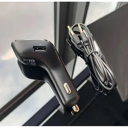 FM трансмиттер Bluetooth модулятор Baseus S-09 2USB CCALL-TM01 адаптер зарядний пристрій Чорний - фото 4