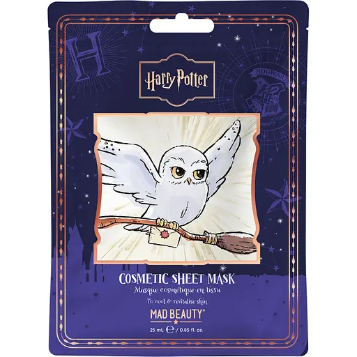 Тканинна маска для обличчя Mad Beauty Гаррі Поттер - Гедвіга 25 мл (WHP-19825-12) - фото 1
