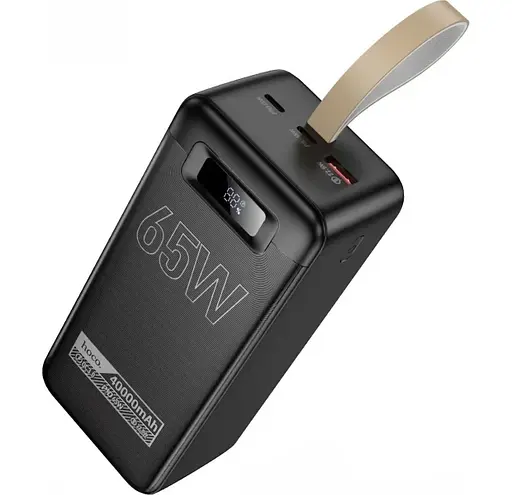 Зовнішній акумулятор Hoco DB82 Aquila PD65W 40000mAh чорний - фото 1