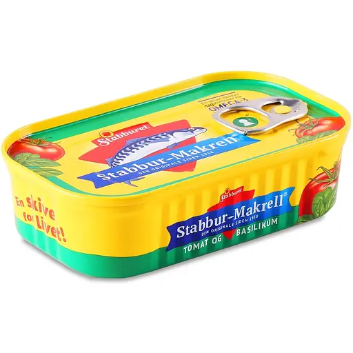 Макрель Stabburet филе с томатами и базиликом 110 г - фото 2