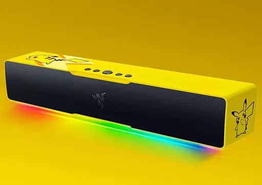 Игровой саундбар колонка Razer Leviathan V2 X Pokemon Pikachu limited edition (Желтый) - фото 2