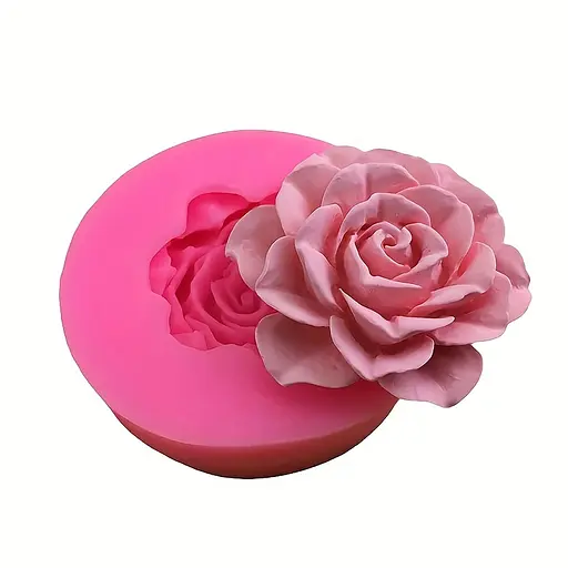 Молд силіконовий кондитерський для мастики та шоколаду Троянда, Kitchen Master Рожевий 87488 - фото 1