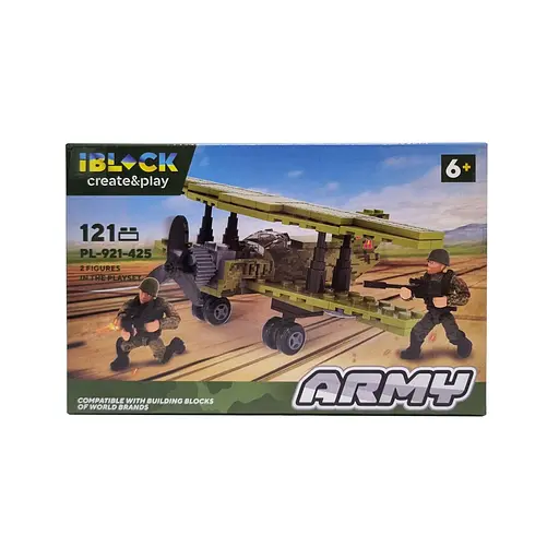 Конструктор IBLOCK Армія, PL-921-425, 83-140 деталей, (В асортименті)