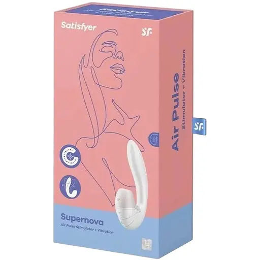 Вакуумный вибратор Satisfyer Supernova 2 положения ствола Белый