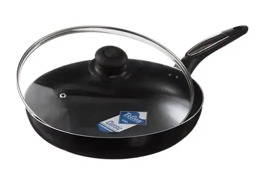 Универсальная сковорода для жарки A-Plus 28 см антипригарная с мраморным покрытием с крышкой - фото 2